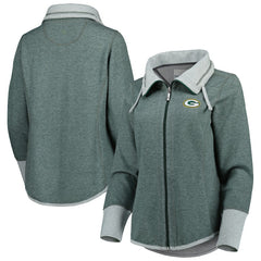 Green Bay Packers Women's Sport Sun Fade Full-Zip Sweatshirt | NFL US