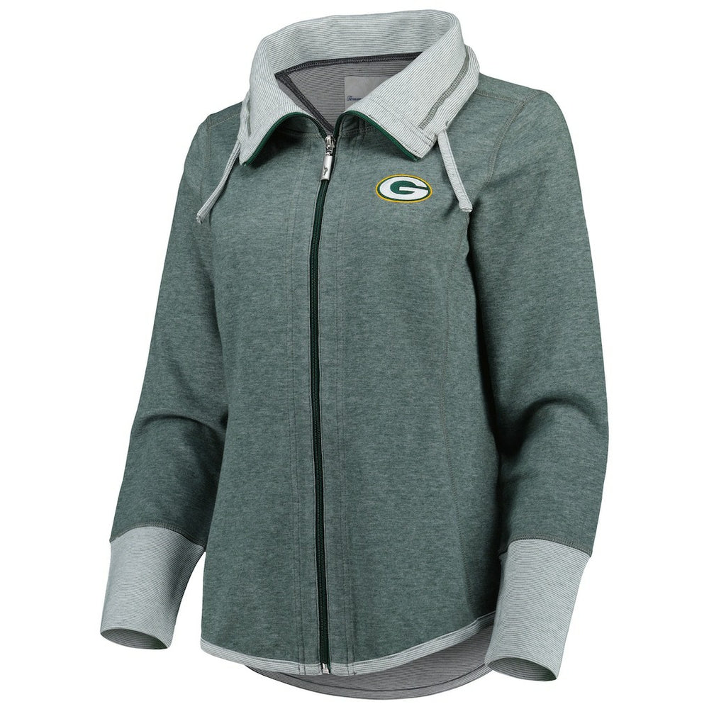 Green Bay Packers Women's Sport Sun Fade Full-Zip Sweatshirt | NFL US