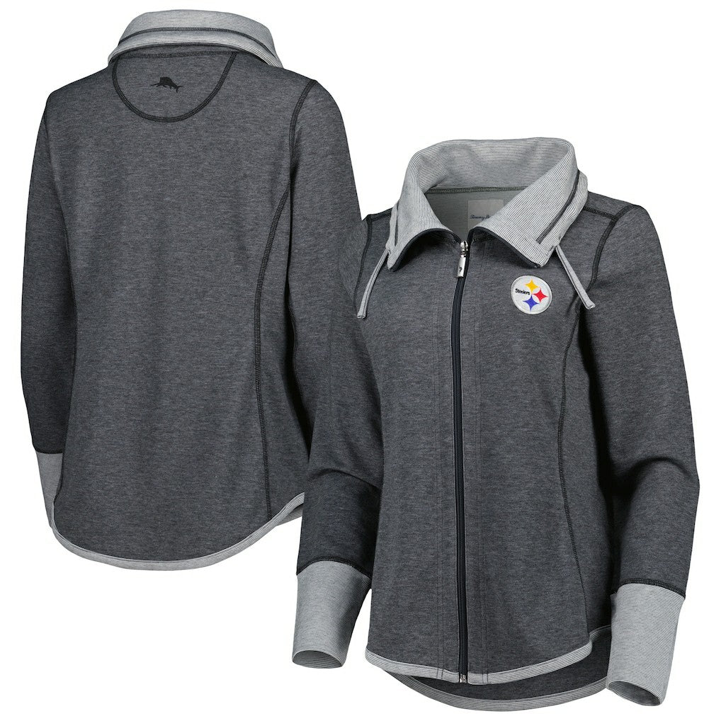 Pittsburgh Steelers Women's Sport Sun Fade Full-Zip Sweatshirt | NFL Near me