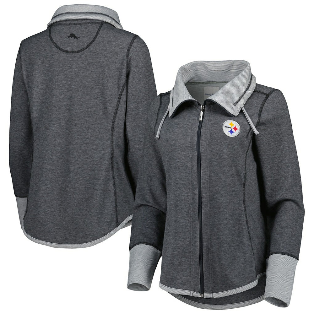 Pittsburgh Steelers Women's Sport Sun Fade Full-Zip Sweatshirt | NFL Near me