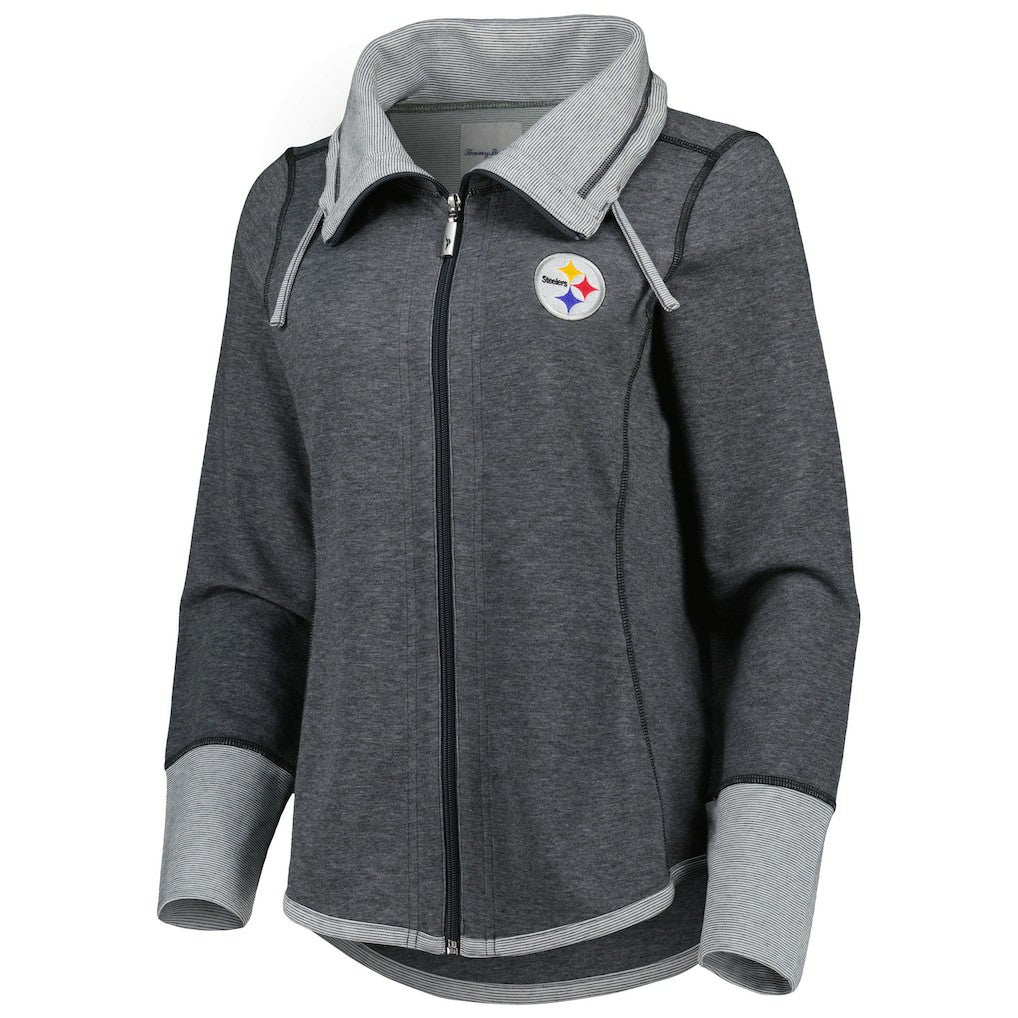 Pittsburgh Steelers Women's Sport Sun Fade Full-Zip Sweatshirt | NFL Near me