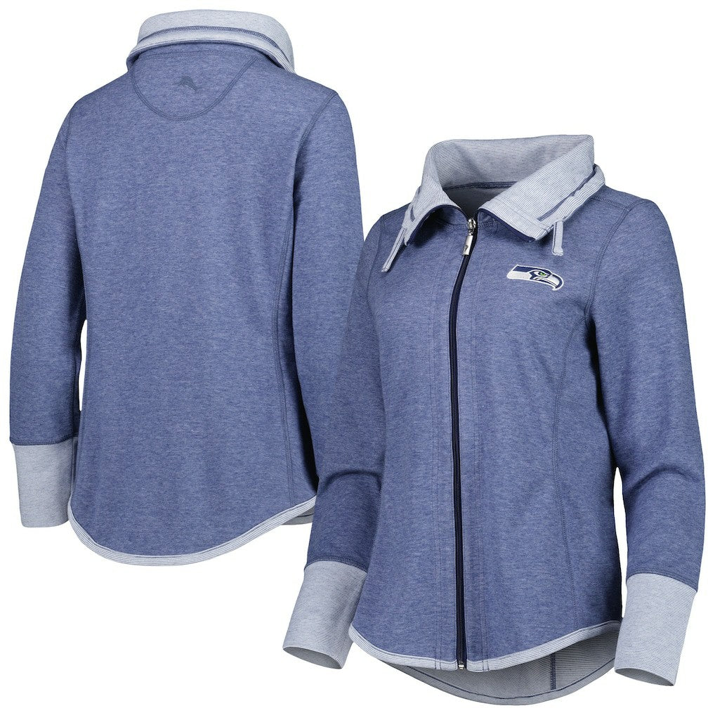Seattle Seahawks Women's Sport Sun Fade Full-Zip Sweatshirt | NFL New