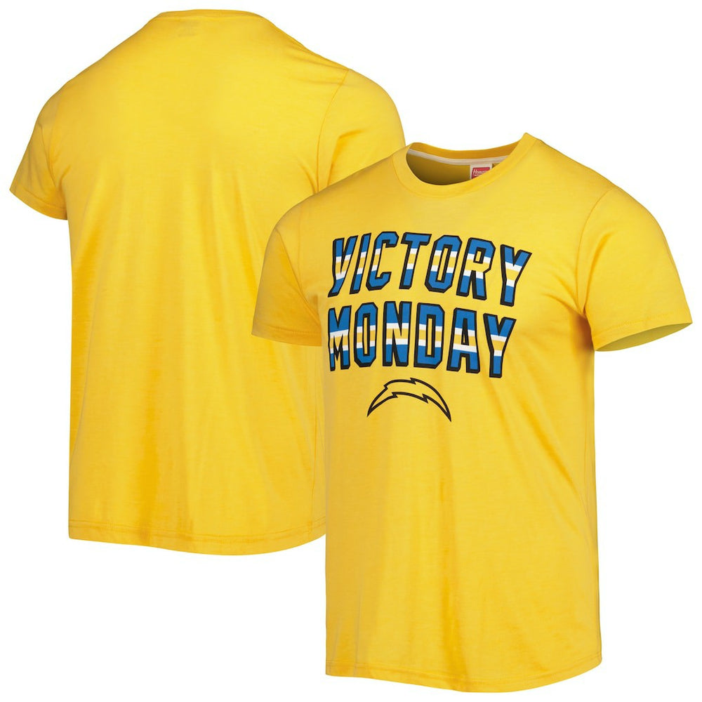 Los Angeles Chargers Homage Victory Monday Tri-Blend T-Shirt | NFL Discount