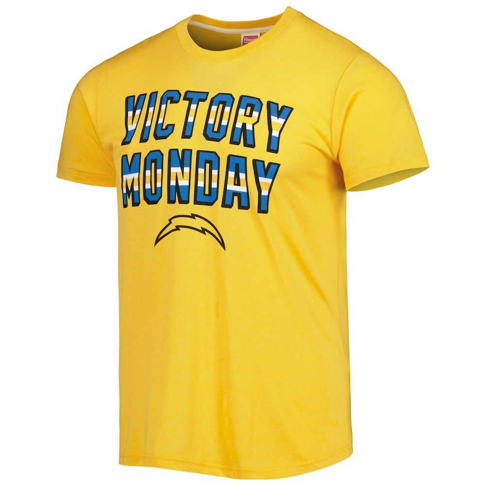 Los Angeles Chargers Homage Victory Monday Tri-Blend T-Shirt | NFL Discount