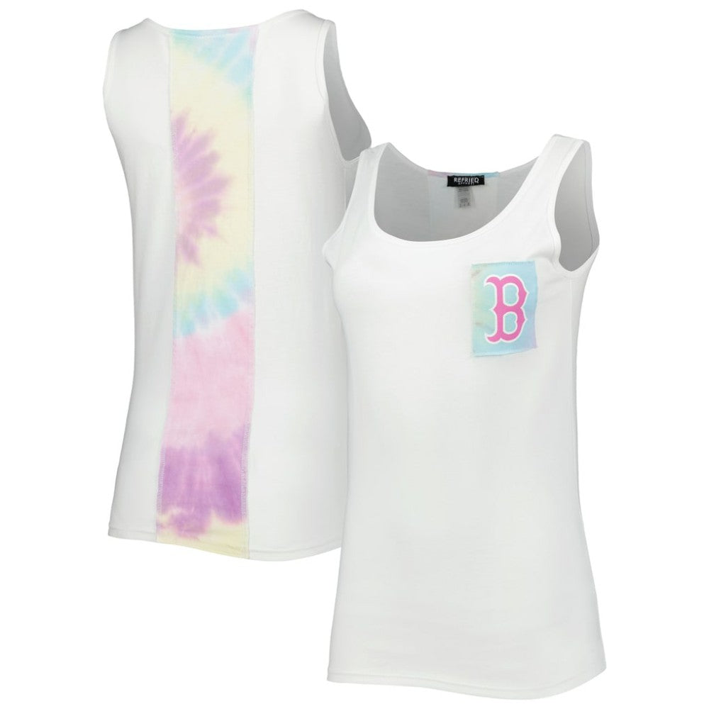 Boston Red Sox Refried Apparel Women's Tie-Dye Tank Top - MLB Tanks