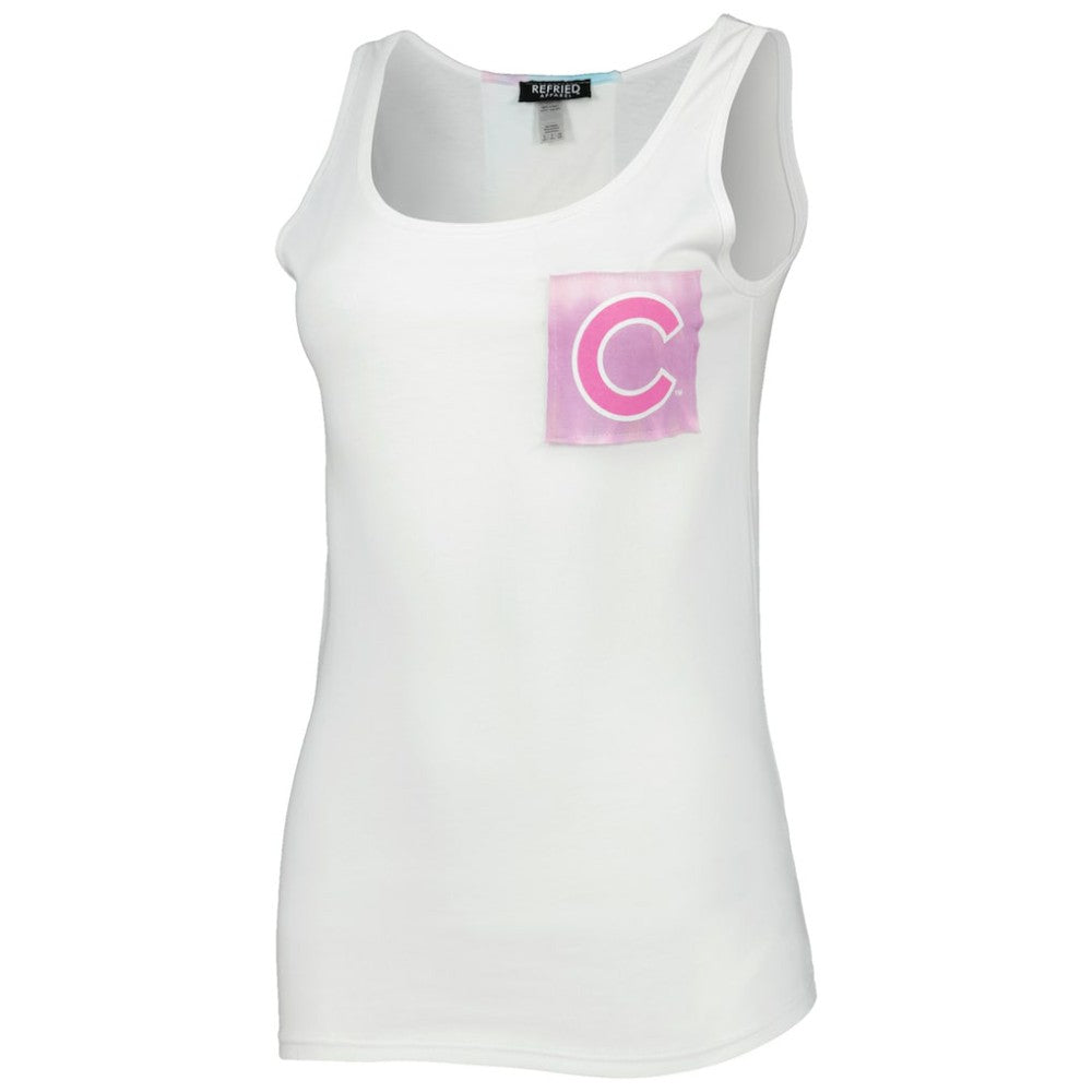 Chicago Cubs Refried Apparel Women's Tie-Dye Tank Top - MLB Tanks