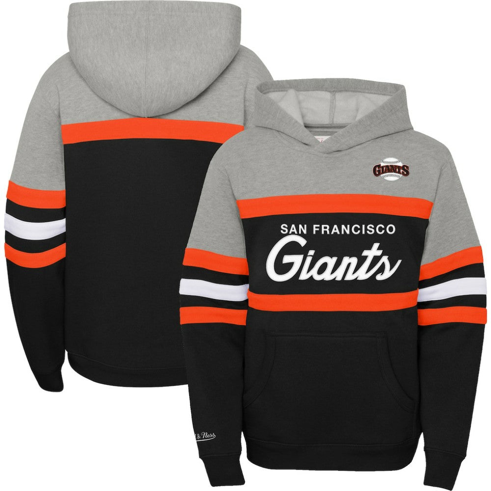 San Francisco Giants Mitchell & Ness Youth Cooperstown Collection Head Coach Pullover Hoodie - MLB Hoodies