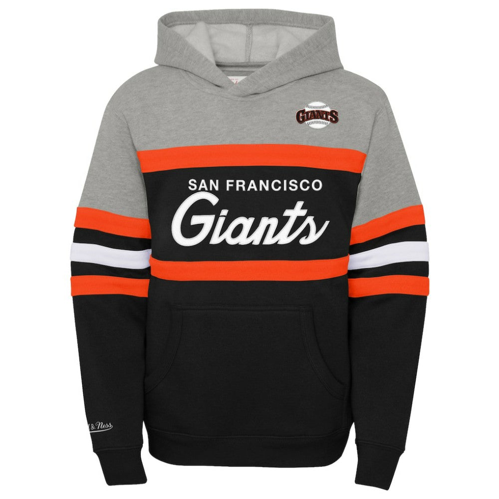 San Francisco Giants Mitchell & Ness Youth Cooperstown Collection Head Coach Pullover Hoodie - MLB Hoodies