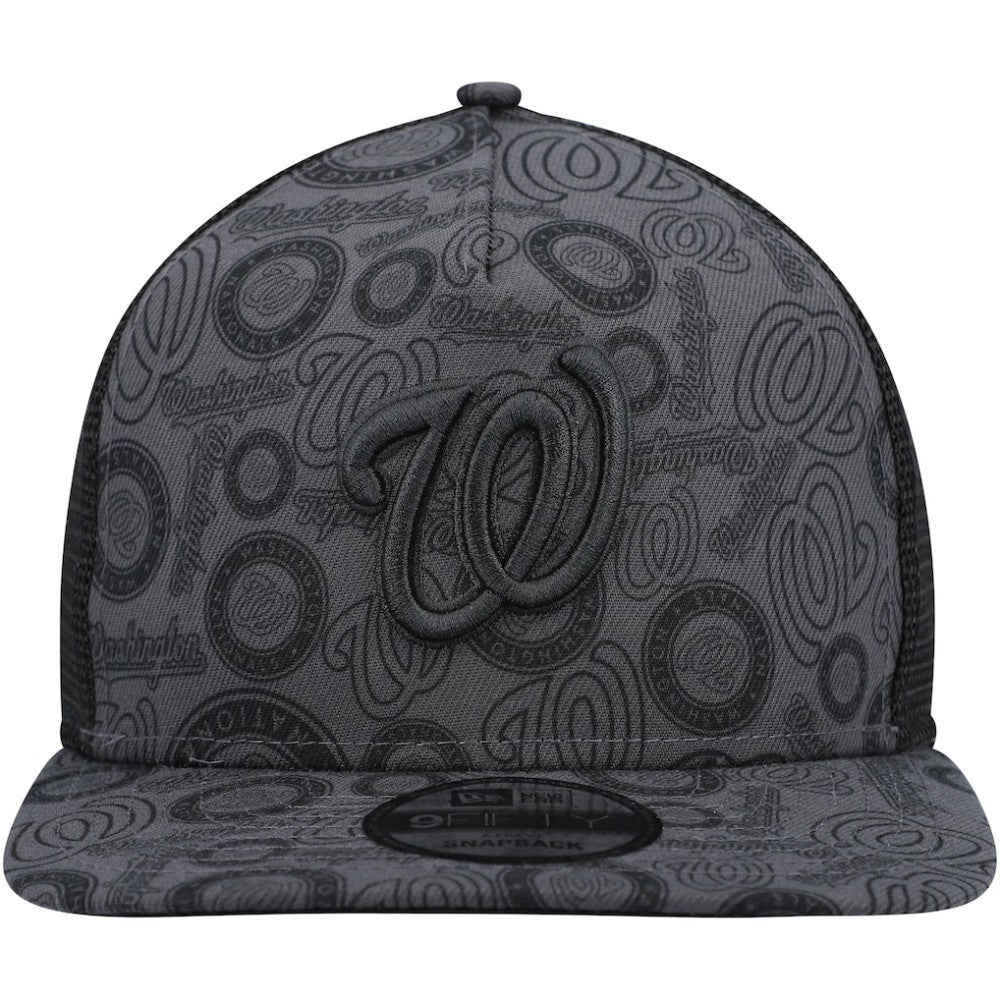 Washington Nationals New Era Repeat A-Frame 9FIFTY Trucker Snapback Hat - MLB Hats