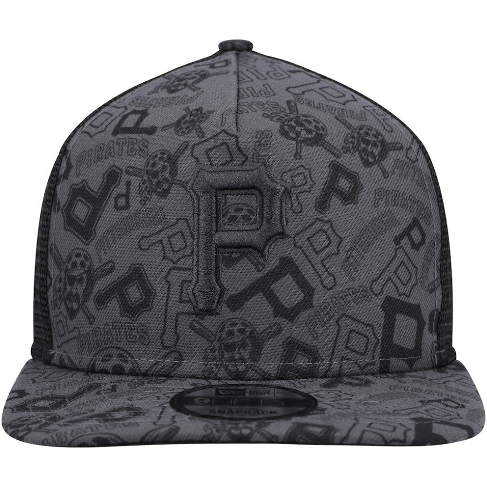 Pittsburgh Pirates New Era Repeat A-Frame 9FIFTY Trucker Snapback Hat - MLB Hats
