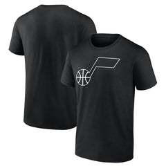 Black Utah Jazz Taylor Logo T-Shirt | NBA