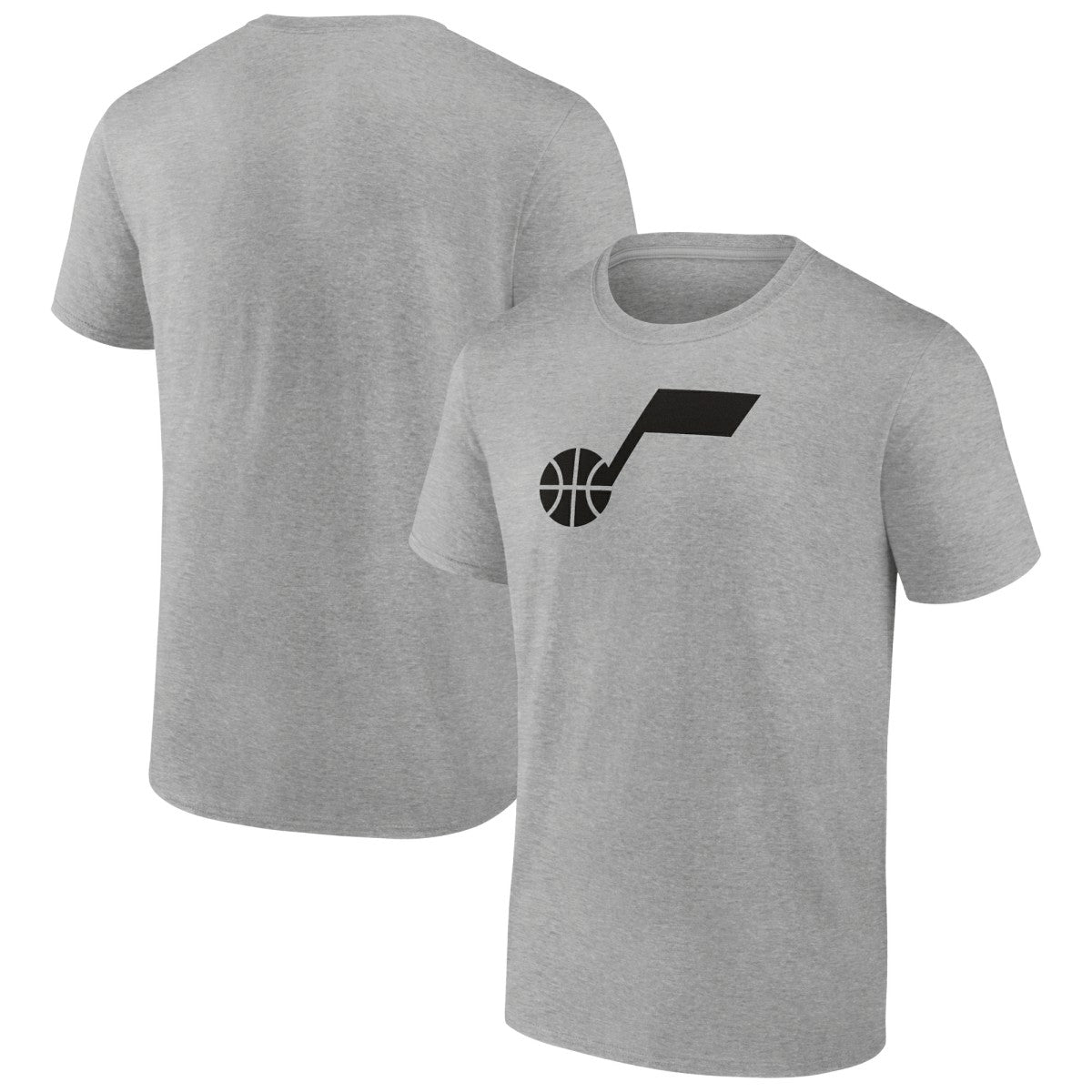 Heathered Gray Utah Jazz Solid Primary Logo T-Shirt | NBA