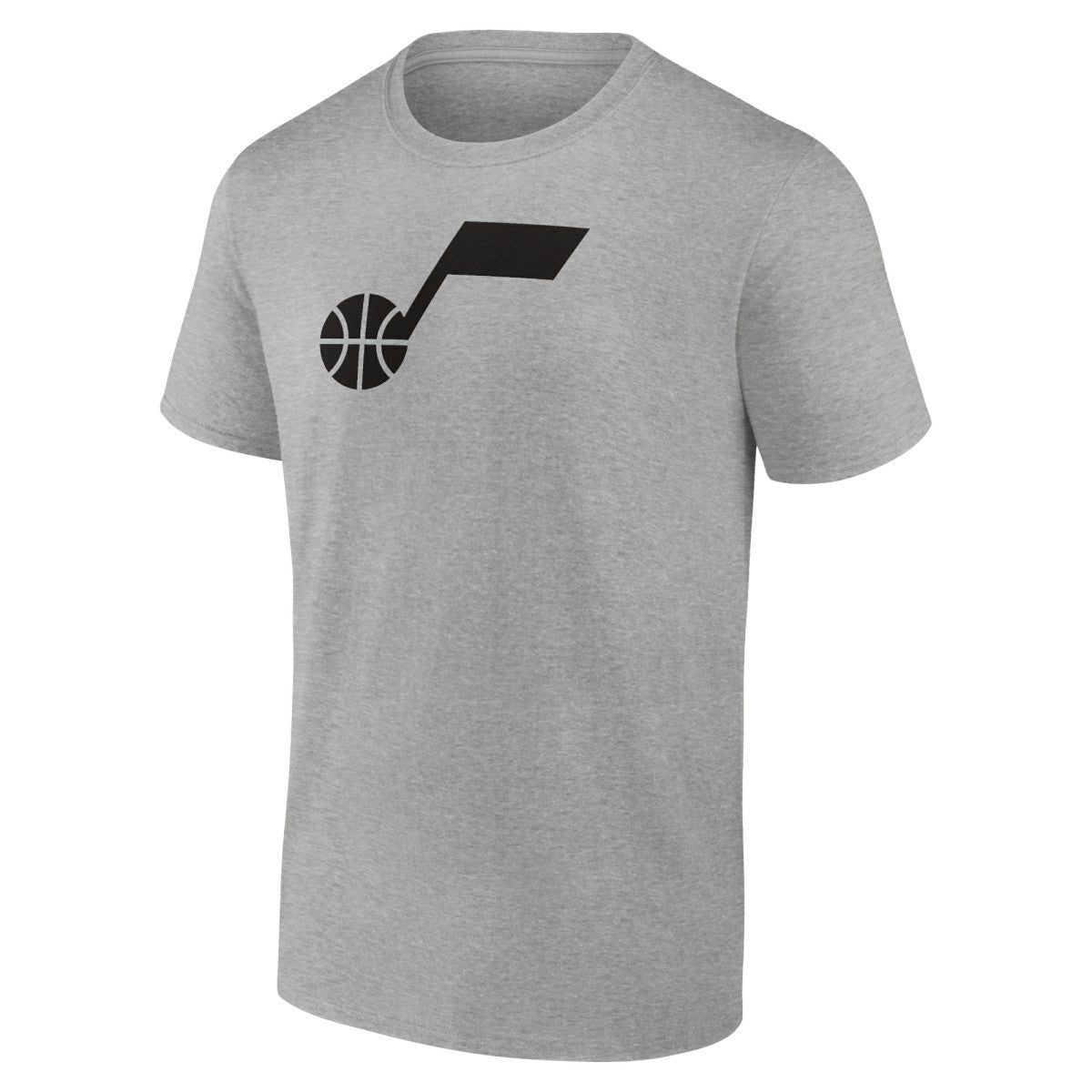 Heathered Gray Utah Jazz Solid Primary Logo T-Shirt | NBA