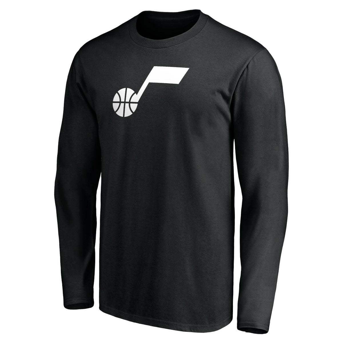 Black Utah Jazz Primary Logo Team Long Sleeve T-Shirt | NBA