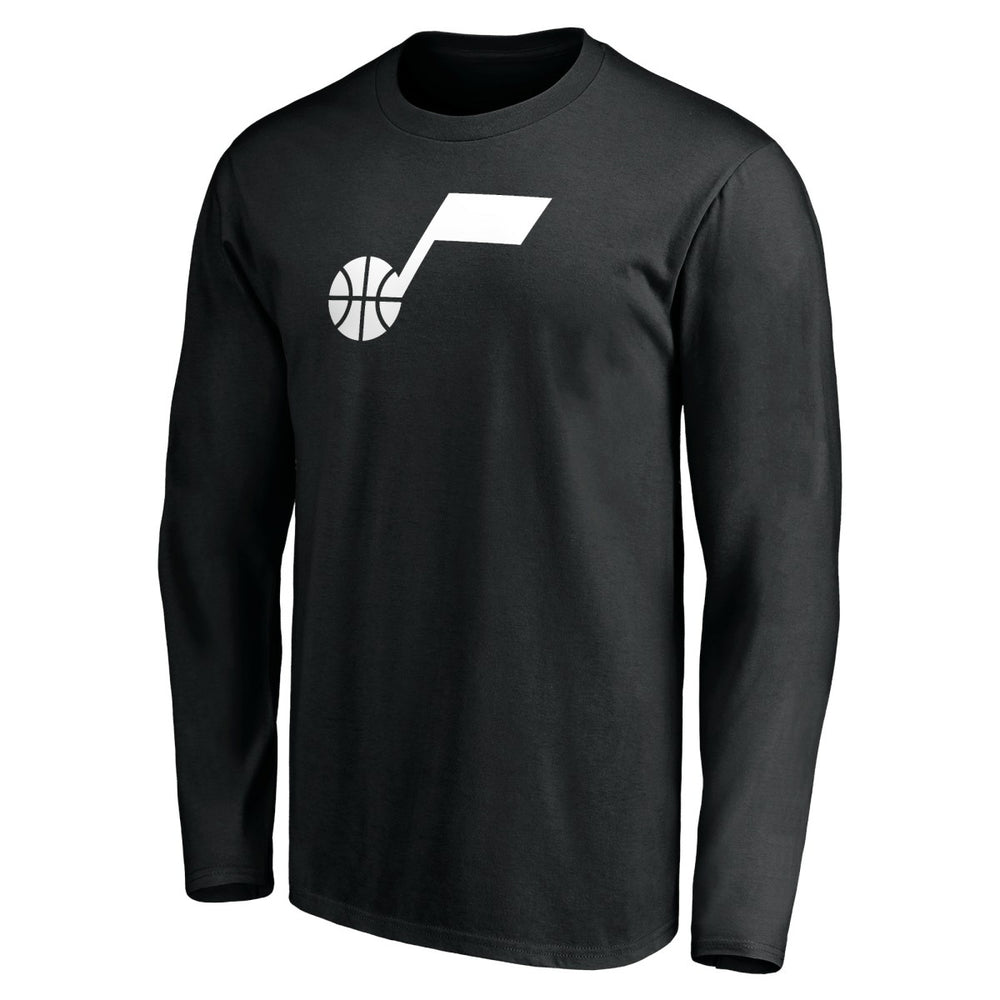 Black Utah Jazz Primary Logo Team Long Sleeve T-Shirt | NBA