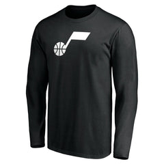 Black Utah Jazz Primary Logo Team Long Sleeve T-Shirt | NBA