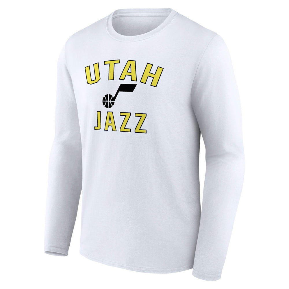 White Utah Jazz Victory Arch Team Long Sleeve T-Shirt | NBA