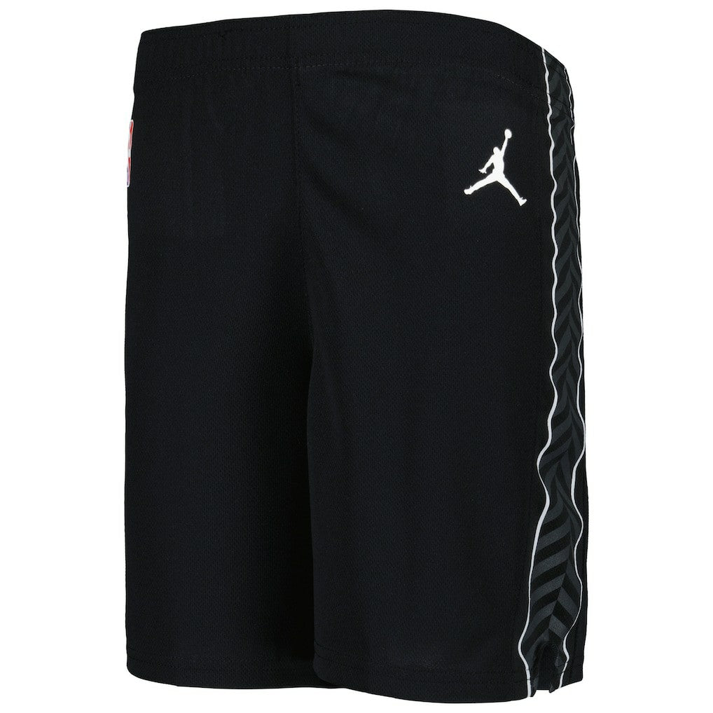 Black Brooklyn Nets Jordan Brand Preschool Statement Edition Team Replica Shorts | NBA