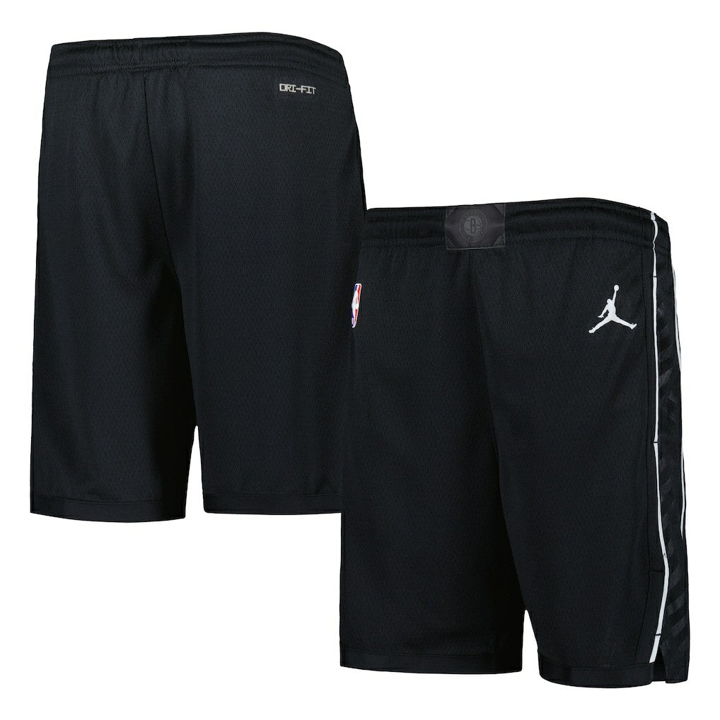 Black Brooklyn Nets Jordan Brand Youth Authentic Statement Edition Swingman Shorts | NBA