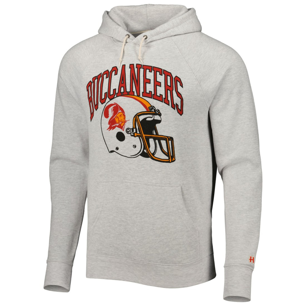 Tampa Bay Buccaneers Homage Retro Helmet Tri-Blend Raglan Pullover Hoodie | NFL Hot
