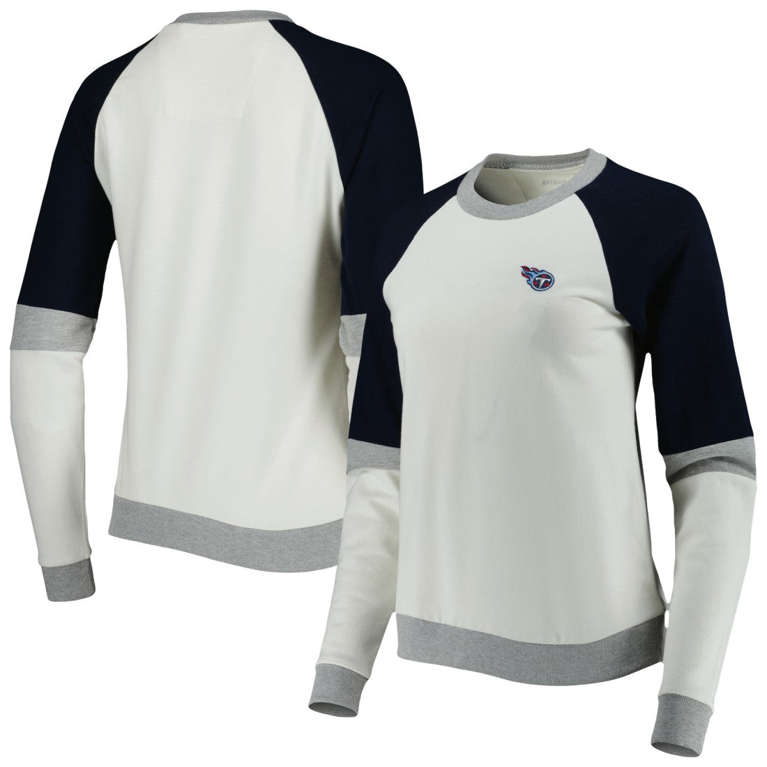 Tennessee Titans Antigua Women's Avenue Raglan Pullover Sweatshirt | NFL Discount