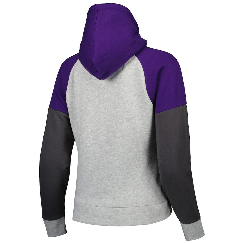 Baltimore Ravens Antigua Women's Lightweight Jackpot Raglan Half-Zip Pullover Hoodie | NFL US