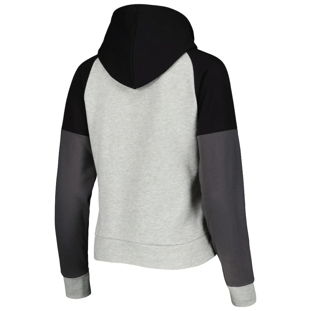 Las Vegas Raiders Antigua Women's Lightweight Jackpot Raglan Half-Zip Pullover Hoodie | NFL Sale