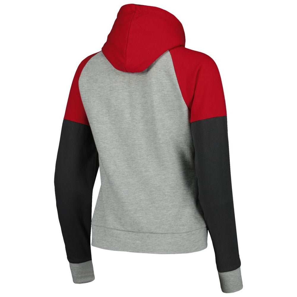 Tampa Bay Buccaneers Antigua Women's Lightweight Jackpot Raglan Half-Zip Pullover Hoodie | NFL US
