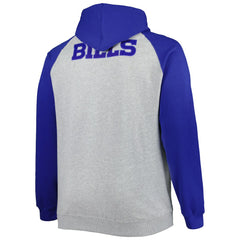 Buffalo Bills Big & Tall Fleece Raglan Full-Zip Hoodie Jacket | NFL Sale