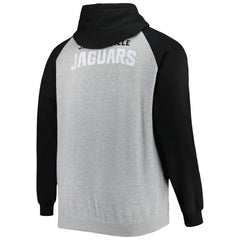 Jacksonville Jaguars Big & Tall Fleece Raglan Full-Zip Hoodie Jacket | NFL Hot