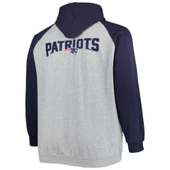 New England Patriots Big & Tall Fleece Raglan Full-Zip Hoodie Jacket | NFL On sale