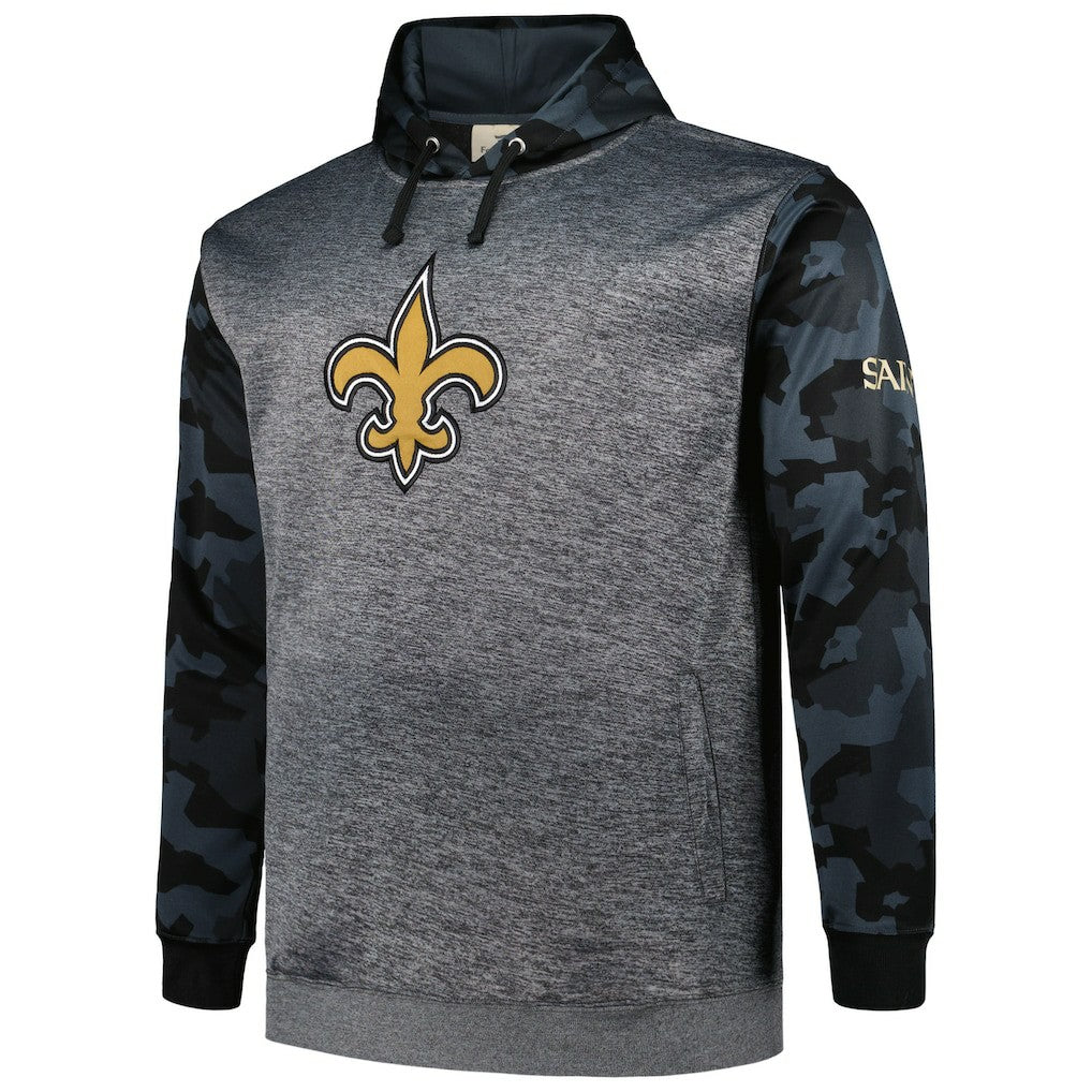 New Orleans Saints Big & Tall Camo Pullover Hoodie | NFL Outlet
