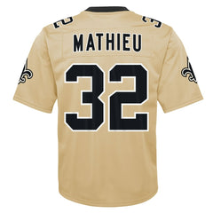 New Orleans Saints Tyrann Mathieu  Youth Inverted Game Jersey | NFL Near me