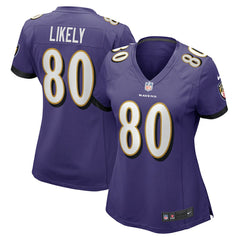 Baltimore Ravens Isaiah Likely  Women's Player Game Jersey | NFL On sale