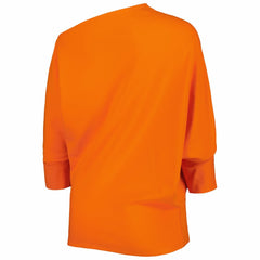 Cincinnati Bengals KIYA TOMLIN Women's Twisted Tri-Blend Asymmetrical 3/4-Dolman Sleeve Sweatshirt | NFL US