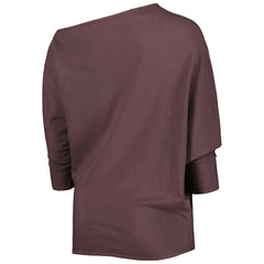 Cleveland Browns KIYA TOMLIN Women's Twisted Tri-Blend Asymmetrical 3/4-Dolman Sleeve Sweatshirt | NFL Online