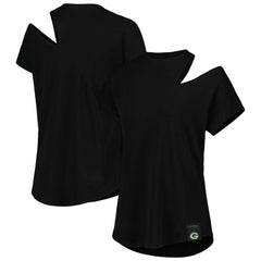 Green Bay Packers KIYA TOMLIN Women's Cut Out Tri-Blend Shirt | NFL Outlet