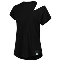 Green Bay Packers KIYA TOMLIN Women's Cut Out Tri-Blend Shirt | NFL Outlet