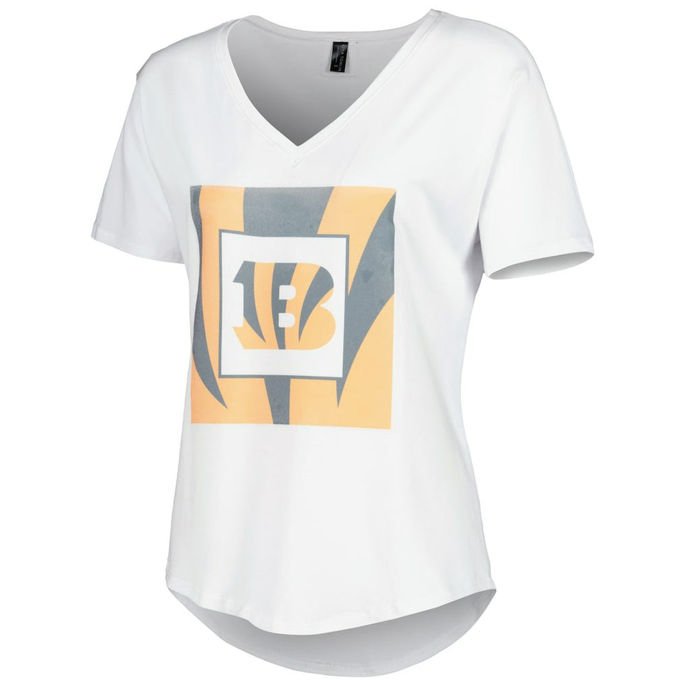 Cincinnati Bengals KIYA TOMLIN Women's V-Neck T-Shirt | NFL Outlet