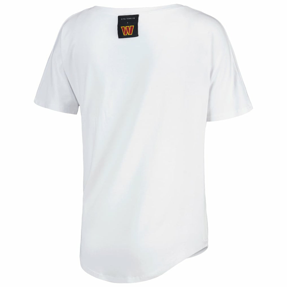 Washington Commanders KIYA TOMLIN Women's V-Neck T-Shirt | NFL Near me