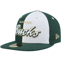 Hunter Green/White  Script Pinwheel 59FIFTY Fitted Hat | NBA