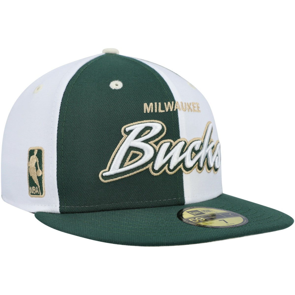 Hunter Green/White  Script Pinwheel 59FIFTY Fitted Hat | NBA