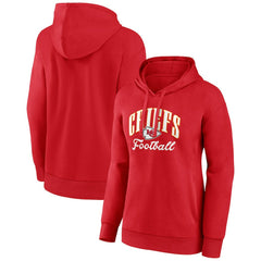 Kansas City Chiefs Women's Team Logo Victory Script Pullover Hoodie | NFL Outlet