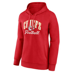 Kansas City Chiefs Women's Team Logo Victory Script Pullover Hoodie | NFL Outlet
