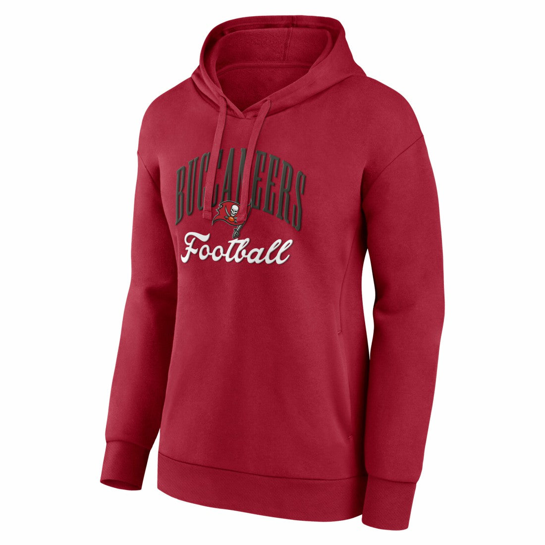 Tampa Bay Buccaneers Women's Team Logo Victory Script Pullover Hoodie | NFL US