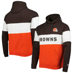 Cleveland Browns Colorblock Current Pullover Hoodie | NFL Outlet