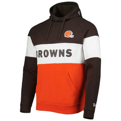 Cleveland Browns Colorblock Current Pullover Hoodie | NFL Outlet