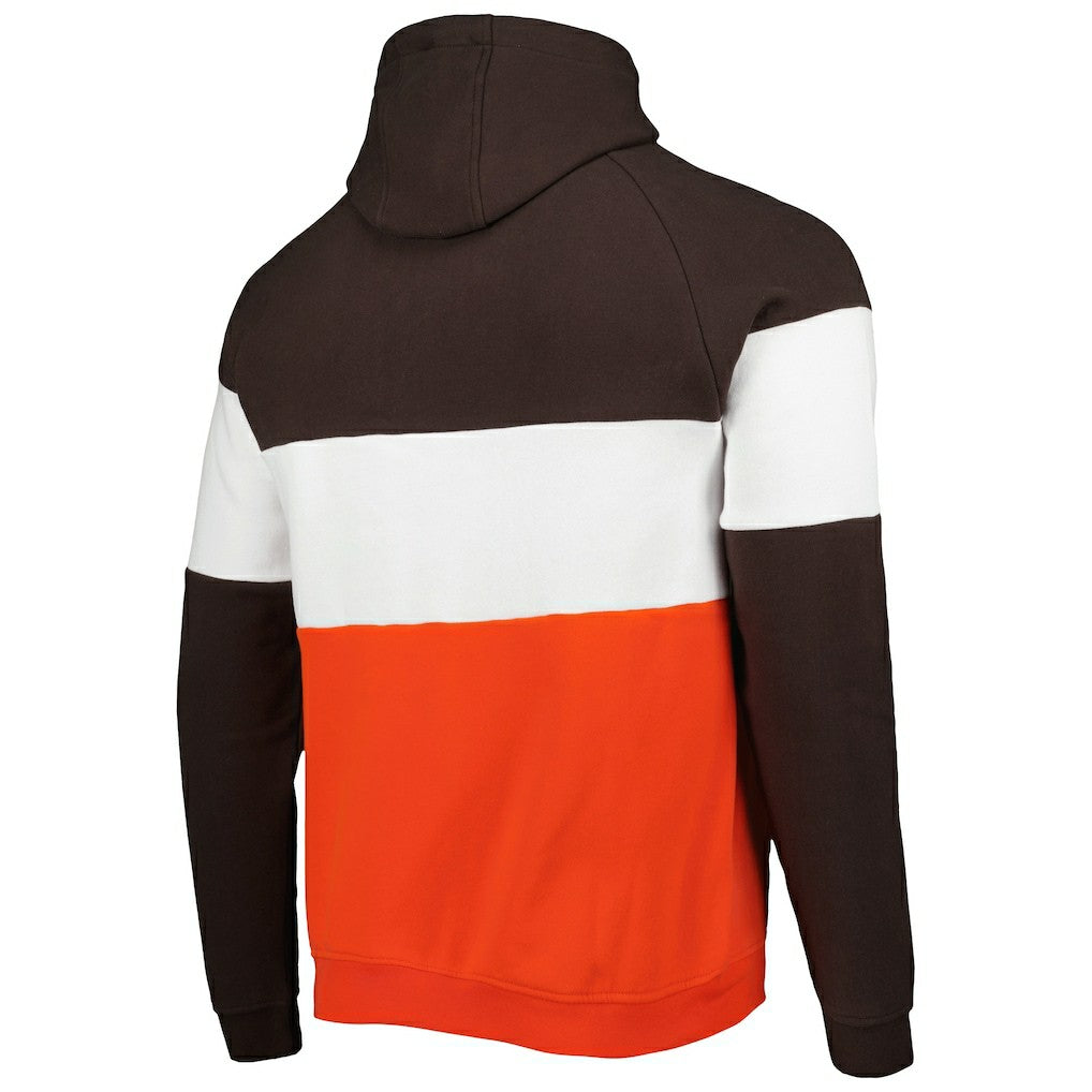 Cleveland Browns Colorblock Current Pullover Hoodie | NFL Outlet
