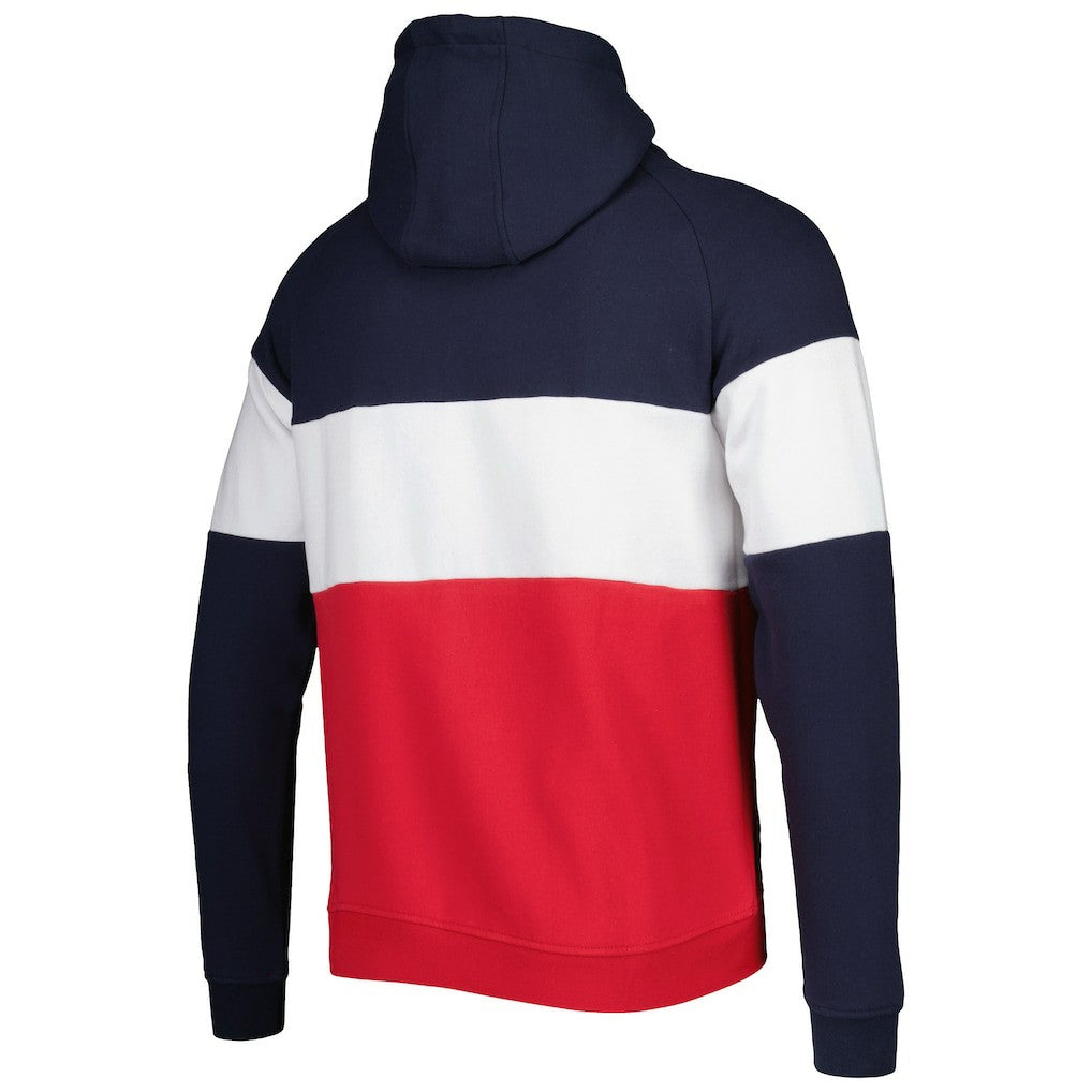 New England Patriots Colorblock Current Pullover Hoodie | NFL Hot