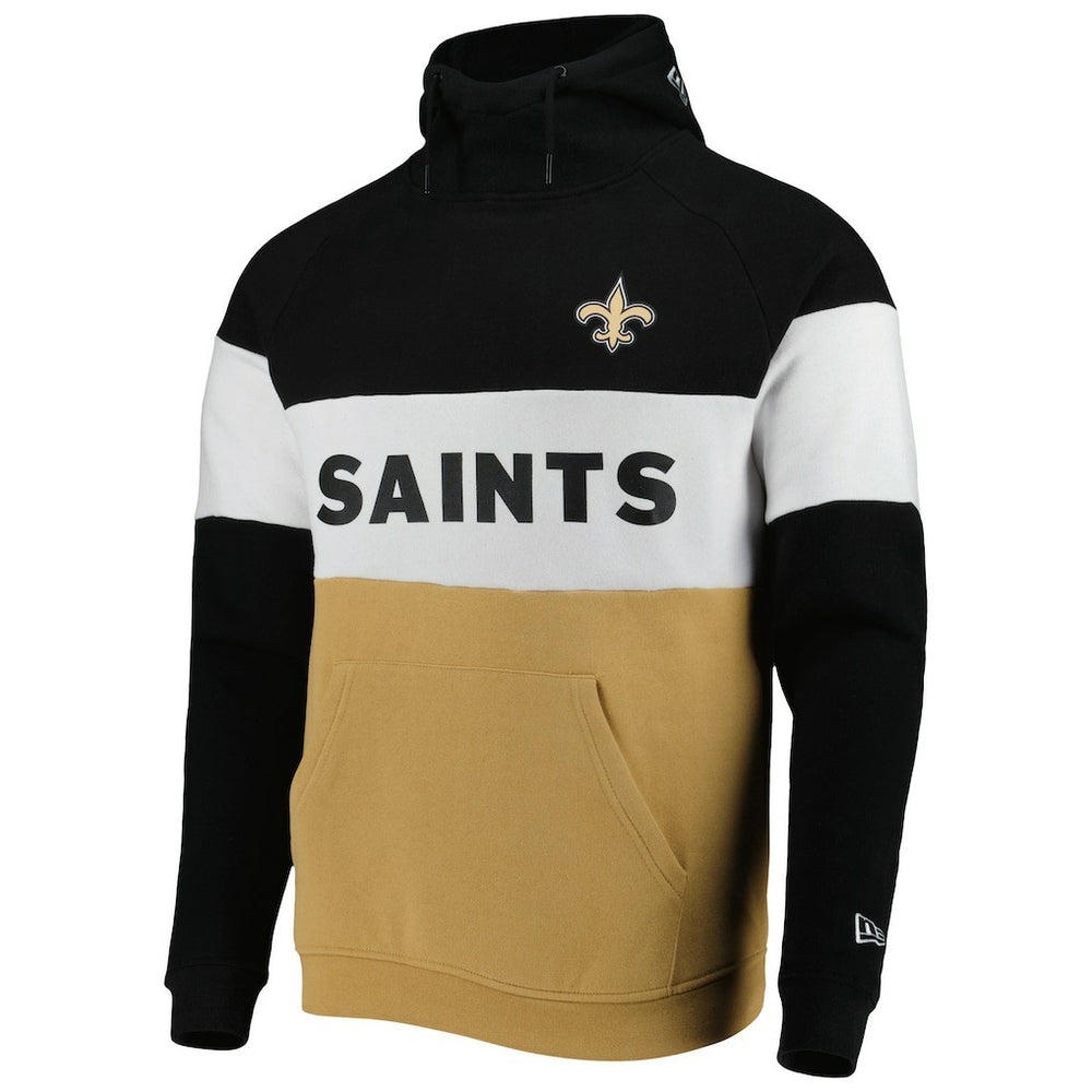 New Orleans Saints Colorblock Current Pullover Hoodie | NFL Outlet